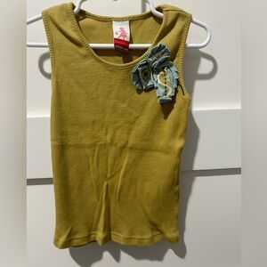 Matilda Jane Serendipity Celery Ribbed Tank Top Green size 6